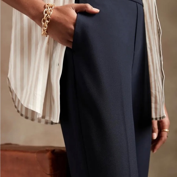 Banana Republic Black Cropped Ankle Pants - Picture 3 of 7